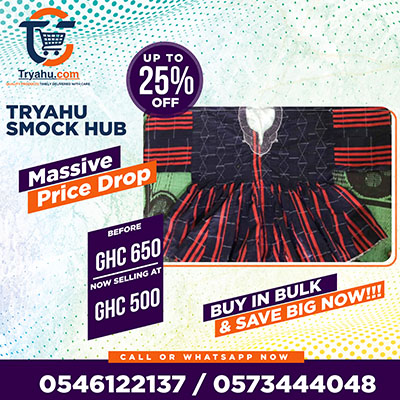 Original Ghanaian Smock for Sale | Handwoven Fugu Tryahu